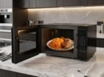 black digital microwave 34L