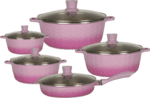 unique 12pcs pot set fry pan+2pcs silicon