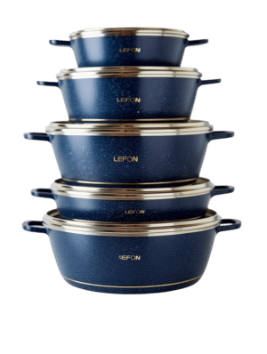 Lefon cookware set aluminum.10-piece