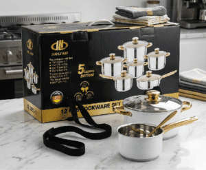 Duo Le Bao 12-piece stainless steel cookware set