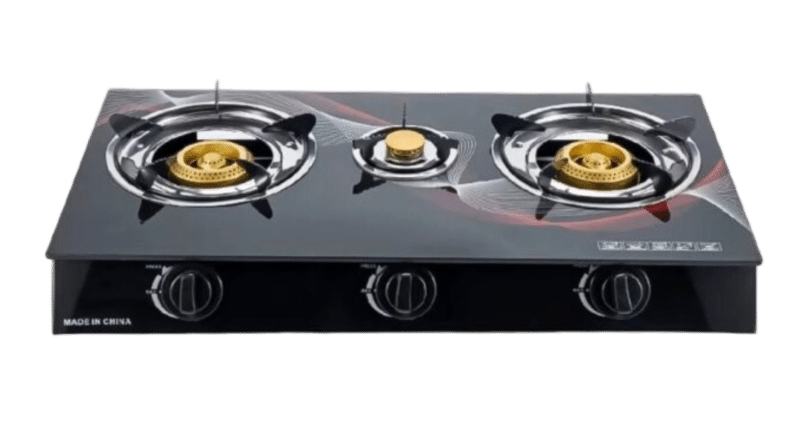 3-Burner Gas Stove (Tabletop/Built-in style)