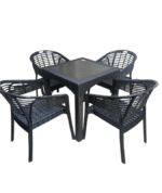 crystal chair (4 chair + 1 Table)