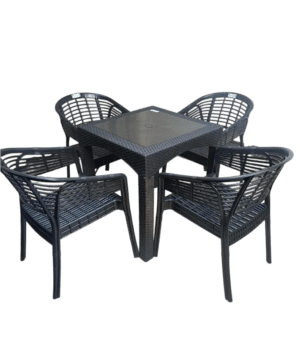 crystal chair (4 chair + 1 Table)
