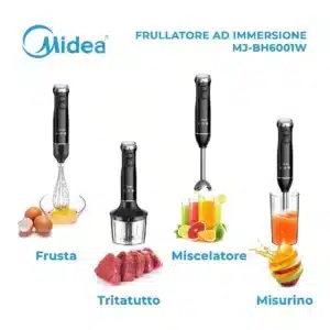 MIDEA MJ-BH6001W 600W Hand Blender - Black