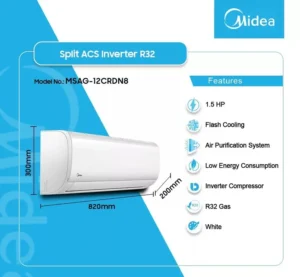 MIDEA MSAG-12CRDN8 1.5 HP Inverter Split Air Conditioner