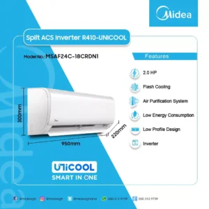 MIDEA MSAG-24CRDN8 2.5 HP Inverter Split Air Conditioner