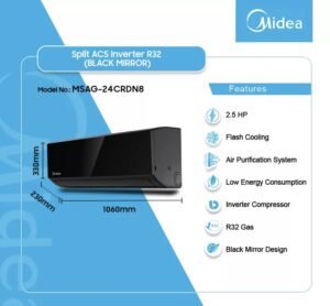 MIDEA MSAG-24CRDN8 2.5 HP Inverter Split Air Conditioner