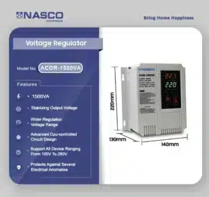 NASCO ACDR-1500VA Voltage Stabilizer
