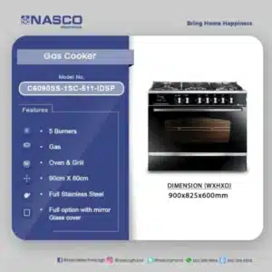 NASCO C6090SS-1GC-511-IDSP-S Gas Cooker