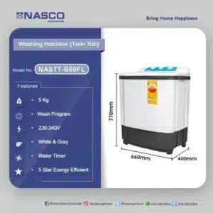 NASCO NAS-05-TW 5kg Washing Machine