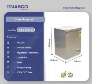 NASCO NAS-200FL 150L Refrigerator
