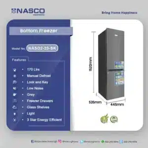 NASCO NAS-230SK 198L Refrigerator