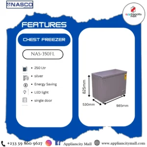 NASCO NAS-350FL 250L Refrigerator
