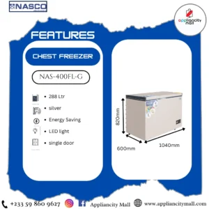 NASCO NAS-420KG 345L Refrigerator