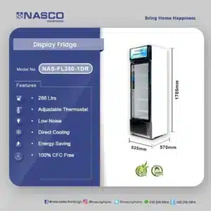 NASCO NAS-FL350-1DR 288L Chest Freezer