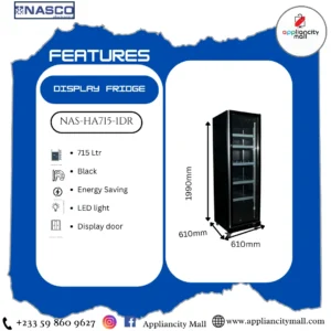NASCO NAS-HA715-1DR 715L Refrigerator