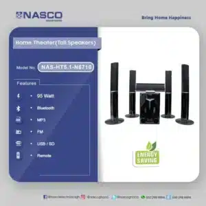 NASCO NAS-HT5.1-N6710 5.1 Channel Surround Sound Home Theatre System