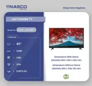 NASCO NAS-J40FBFL 40-Inch FHD Smart TV