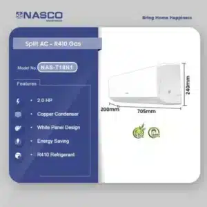 NASCO NAS-T18N1 18000 BTU Inverter Split Air Conditioner