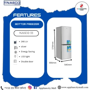 NASCO NASD2-33 246L Refrigerator