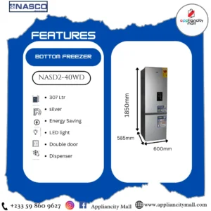 NASCO NASD2-40WD 307L Refrigerator