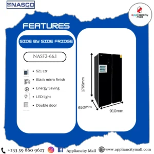 NASCO NASF2-66D 521L Refrigerator