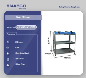 NASCO NASGS-K212FS Gas Cooker