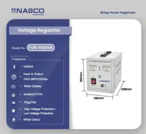 NASCO TVR-1000VA Voltage Stabilizer