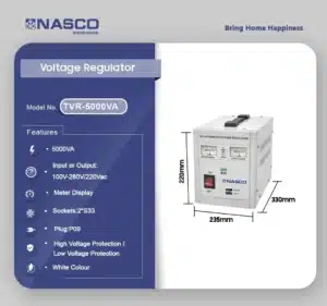 NASCO TVR-5000VA Voltage Stabilizer