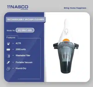 NASCO VC3907-GS Compact Vacuum Cleaner
