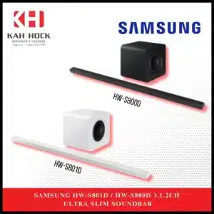 SAMSUNG HW-S801D 3.1.2ch Wireless Dolby Atmos Ultra Slim Soundbar - White