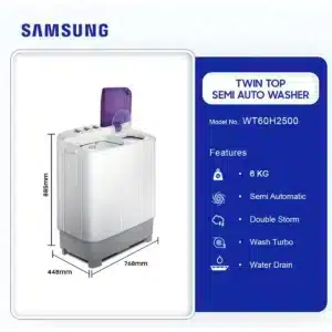 SAMSUNG WT60H2500 6kg Washing Machine