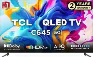 TCL 50C645 50-Inch 4K UHD Smart TV
