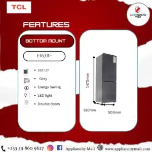 TCL F163BF 162L Refrigerator